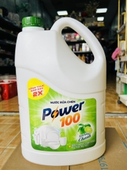 CAN NƯỚC RỬA CHÉN 3.5Kg TINH DẦU CHANH POWER 100 CHÍNH HÃNG (2)