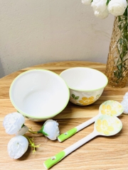 BÁT SỨ ĂN DẶM IN HOA KUTE KÈM MUỖNG CHO BÉ LOẠI 1 (2)
