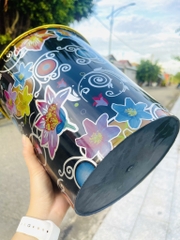 THÙNG RÁC HOA VĂN SIZE TO VIỀN VÀNG SANG TRỌNG (2)
