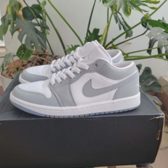 kí gửi- Giày Nike Wmns Air Jordan 1 Low 'White Wolf Grey' DC0774-105