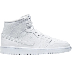 Kí gửi- Nike Air Jordan 1 Mid White Snakeskin Womens | BQ6472-110