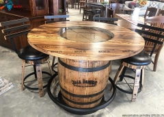 Thùng gỗ thông trang trí Hầm rượu, Quán bar, Nhà hàng, Cafe