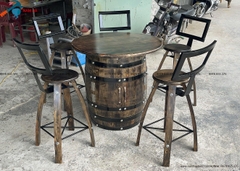 Thùng rượu gỗ trang trí hầm rượu