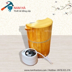 Thùng gỗ xông hơi chân