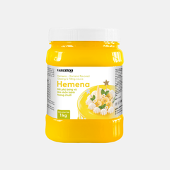 Hemena - Xốt phủ bóng và làm nhân bánh hương chuối FariBake | Hộp 1kg, Thùng 5kg