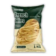 Khoai tây cắt lát đông lạnh FariCook 10x10mm | Túi 2.5 kg/túi