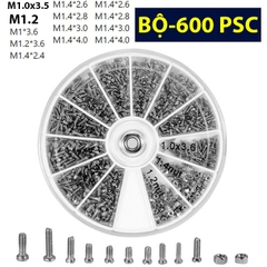 Bộ Ốc Vít Siêu Nhỏ Sửa Điện Thoại HTSN Thép Không Rỉ Đầu Chìm Màu Bạc