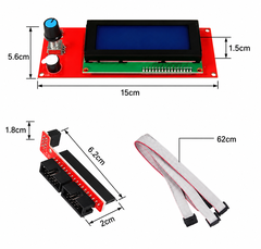 Mạch Hiển Thị LCD2004 Smart Controller RAMPS 1.4 Kèm Cáp Kết Nối 3D Printer