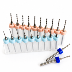 Bộ 10 Mũi Khoan CNC 1.1MM Đến 2.0MM Mỗi Loại 1 Cái Đường Kính 3MMDài 38MM