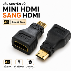 BỘ CHUYỂN ĐỔI MICRO HDMI + MINI HDMI SANG HDMI - ADAPTER 2 TRONG 1 KẾT NỐI MÁY ẢNH, MÁY QUAY, LAPTOP