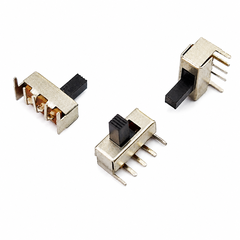 Công Tắc Gạt SS12F23 Tay Cầm 5MM 3 Chân Cắm Cong 90 Độ