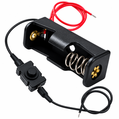 Đế Pin 1 Cell Có Công Tắc – Hộp Đựng Pin Dạng Trụ Có Dây, Công Tắc Bật Tắt, Khay Pin DIY