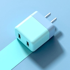 Củ Sạc Nhanh Điện C706 Thoại 5V 2A 2 Cổng USB 10W Đa Màu Sơn Nhám Đẹp