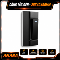 Công Tắc Đèn 1 Nút 16A 250V Kích Thước 25x40x90MM Nhựa PC Chống Cháy