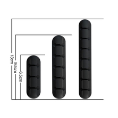 Thanh Kẹp Silicon Cố Định Dây Cáp Sạc, Tai Nghe, Dây Cáp Phụ Kiện Máy Tính Gọn Gàng