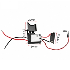 Công Tắc Cò Máy Khoan Điện Có Điều Tốc - Công Tắc Đảo Chiều Kèm Đèn LED - Thay Thế Máy Khoan Cầm Tay