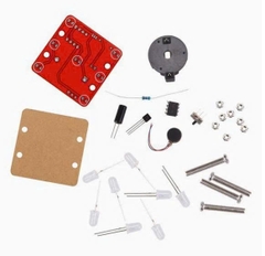 Bộ Kit Xúc Xắc LED Rung DIY – Mạch Đèn LED Có Động Cơ Rung, Tự Lắp Ráp, Học Điện Tử