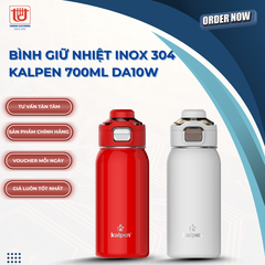 Kalpen Bình giữ Nhiệt inox 304 DA10 ( Đỏ - Trắng ) - Dung tích 700ml