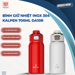 Kalpen Bình giữ Nhiệt inox 304 DA10 ( Đỏ - Trắng ) - Dung tích 700ml