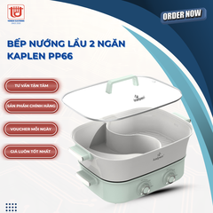 Kalpen Bếp nướng lẩu 2 ngăn đa năng PP66 - Công suất 2200W