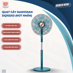 Daikiosan Quạt Cây DQ102XD (Nút nhấn) - Công suất 70W
