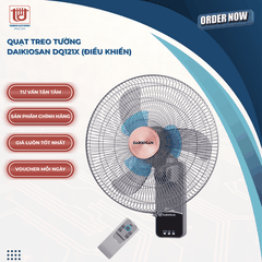 Daikiosan Quạt Treo Tường DQ121X (Điều khiển) - Công suất 55W