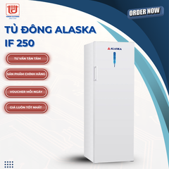 Alaska Tủ đông đứng IF 250 - Dung tích 295L