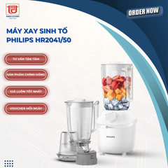 Philips Máy Xay Sinh Tố HR2041/50 3 Cối - Công suất 450W