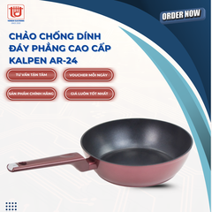 Kalpen Chảo chống dính đáy phẳng cao cấp Aris - Size 24-26-28cm