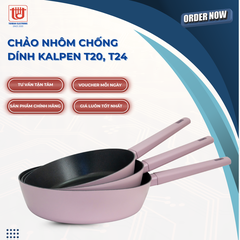 Kalpen Chảo Chống Dính Cao Cấp Eder màu tím (T20, T24) - Size 20 - 24cm