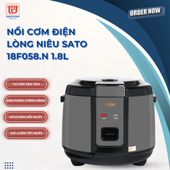Sato Nồi Cơm Điện Lòng Niêu 18F058.N - Dung tích 1.8L