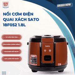 Sato Nồi Cơm Điện Quai Xách 18F052 - Dung tích 1.8L