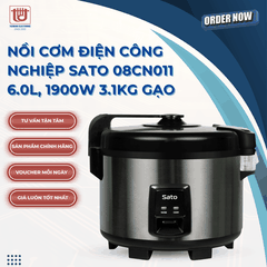 Sato Nồi Cơm Công Nghiệp 08CN011 - Dung tích 6L