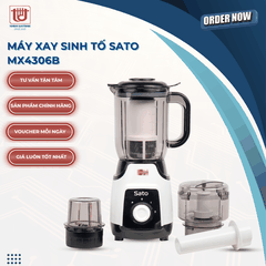 Sato Máy Xay Sinh Tố Đa Năng MX4306A/B ( Đỏ/Đen )