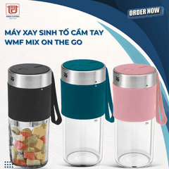 WMF Máy Xay Sinh Tố Cầm Tay Mix On The Go - 3 Màu: Hồng, Đen, Xanh