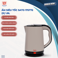Sato Ấm Siêu Tốc Inox 304 17ST72 (X)