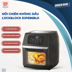 Lock&Lock Nồi Chiên Không Dầu EJF696BLK - Dung tích 12L