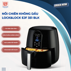 Lock&Lock Nồi Chiên Không Dầu EJF 351 BLK - Dung tích 5.2L