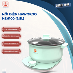 Hawonkoo Nồi Lẩu Điện HEH100 (Xanh/Hồng) - Dung tích 2.5L
