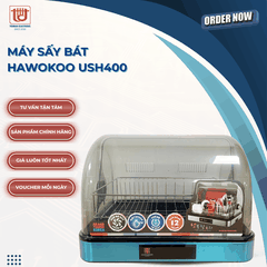 Hawonkoo Máy Sấy và Tiệt Trùng Đa Năng Bát Đĩa Đa Năng USH400