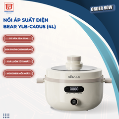 Nồi Áp Suất Điện Đa Năng Bear YLB-C40U5 - Dung tích 4L
