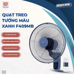 Panasonic Quạt Treo Tường Trắng Ngà/Xanh F409M