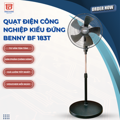 Benny Quạt Điện Đứng Công Nghiệp BF 183T - Công suất 85W