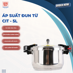 Cookin Nồi Áp Suất Bếp Từ CIT - Dung tích 3L/ 4L/ 5L/ 6L