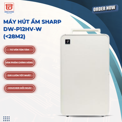 Sharp Máy hút ẩm và tạo ion DW-P12HV-W (28m2)