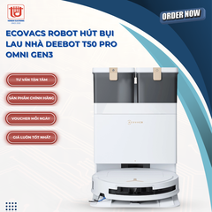 Ecovacs Robot hút bụi lau nhà Deebot T50 Pro Omni Gen3
