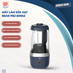 Máy Xay Nấu Sữa Hạt Đa Năng Cách Âm Bear PBJ-B06S2
