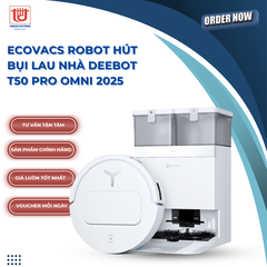 Ecovacs Robot hút bụi lau nhà Deebot T50 Pro Omni 2025