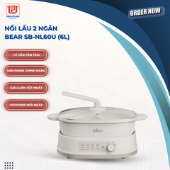 Nồi lẩu 2 ngăn Bear SB-NL60U (6L)