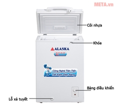 Alaska Tủ đông bảo quản BD150 - Dung tích 103L